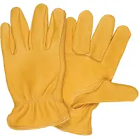 Deerskin Leather Drivers Gloves, Large, Tan, 3 Pairs/Case