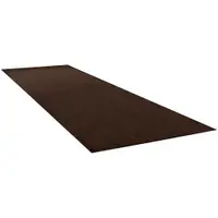 Economy Vinyl Carpet Mats, 4' x 60', Brown, 1/Each