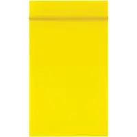 Reclosable 2 Mil Poly Bags, 2" x 3", Yellow, 1000/Case