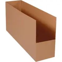 Warehouse Rack Bins, 10" x 42" x 20", Kraft, 10/Bundle; 120/Skid
