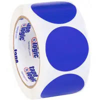 Tape Logic® Inventory Circle Labels, 2", Dark Blue, 500/Roll