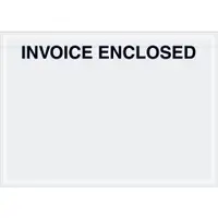 Tape Logic® "Invoice Enclosed" Envelopes, Clear Face, 7" x 5", Clear, 1000/Case