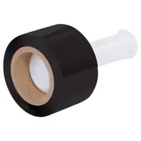 Bundling Stretch Film, 3" x 80 Gauge x 1000', Black, 18/Case