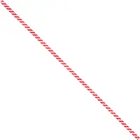 Paper Twist Ties, 4" x 5/32", Red/White, 2000/Case
