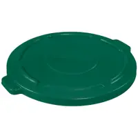 Rubbermaid® Brute® Flat Trash Can Lid, 44 Gallon, 2" x 25", Green, 1/Each