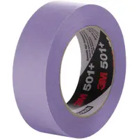3M™ 501+ Masking Tape, 7.3 Mil, 1 1/2" x 60 yds., Purple, 24/Case