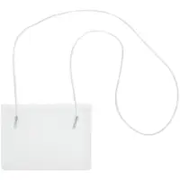 Badge Holders, Hanging Style, 4" x 3", Clear, 50/Case