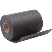 Perforated Recycled Black Air Foam Roll, 1/8” x 48” x 550’, Black, 1/Each