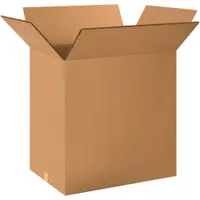 Double Wall Boxes, 24" x 18" x 24", Kraft, 10/Bundle; 90/Skid