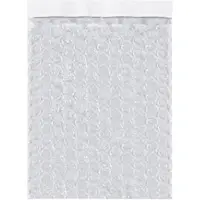 Super Duty Self-Seal Bubble Pouch, 8" x 11", Clear, 250/Case