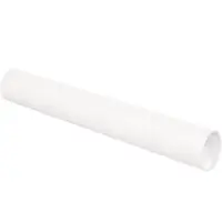 Mailing Tubes with Caps, 3" x 24", White, 24/Case