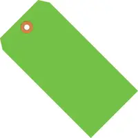 Shipping Tags, 13 Pt., 2 3/4" x 1 3/8", Green, 1000/Case