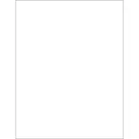 Vinyl Envelope Insert Cards, 8 1/2" x 11", White, 50/Case