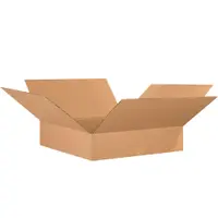 Flat Corrugated Boxes, 26" x 26" x 6", Kraft, 10/Bundle; 120/Skid