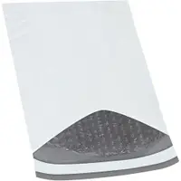 Bubble Lined Poly Mailers, 7 1/4" x 12", White, 25/Case