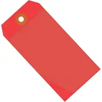 Self Laminating Tags, 6 1/4" x 3 1/8", Red, 100/Case