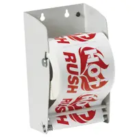Wall Mount Label Dispenser, 4 1/2", White, 1/Each