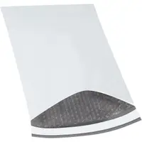Bubble Lined Poly Mailers, 10 1/2" x 16", White, 25/Case
