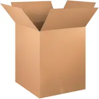 Corrugated Boxes, 24" x 24" x 28" Kraft, 10/Bundle; 150/Skid