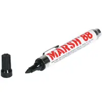 Marsh® 88 Valve Markers, Black, 12/Case