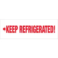 Tape Logic® Pre-Printed Carton Sealing Tape, "Keep Refrigerated", 2.2 Mil, 2" x 110 yds., Red/White, 6/Case