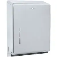 C-Fold/Multi-Fold Hand Towel Dispenser, 14.75" x 11.38" x 4", Brushed Steel, 1/Case
