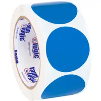 Tape Logic® Inventory Circle Labels, 2", Light Blue, 500/Roll