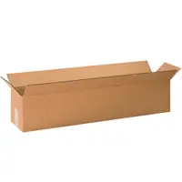 Long Corrugated Boxes, 60" x 12" x 12", Kraft, 10/Bundle; 120/Skid