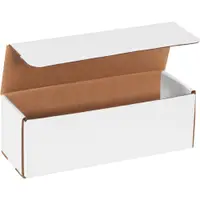 Corrugated Mailers, 12" x 4" x 4", White, 25/Bundle