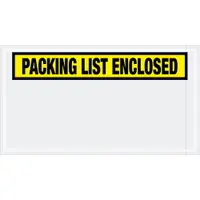 Tape Logic® "Packing List Enclosed" Envelopes, 5 1/2" x 10", Yellow, 1000/Case