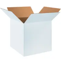 Corrugated Boxes, 18" x 18" x 18", White, 20/Bundle; 120/Skid