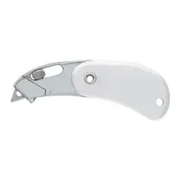 PSC-2™ Spring-Back Pocket Safety Cutter, White, 12/Case