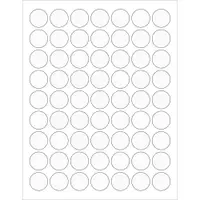 Tape Logic® Circle Laser Labels, 1", Clear, 6300/Case