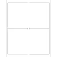 Tape Logic® Laser Labels, Rectangle, 4" x 5", White, 400/Case