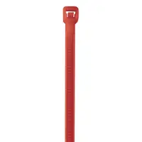 Colored Cable Ties, 40#, 5 1/2", Fluorescent Red, 1000/Case