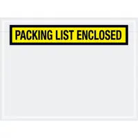 Tape Logic® "Packing List Enclosed" Envelopes, 6 3/4" x 5", Yellow, 1000/Case