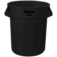 Rubbermaid® Brute® Trash Can, 20 Gallon, 23" x 19", Black, 1/Each