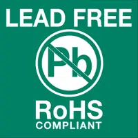 Tape Logic® Labels, "Lead Free RoHs Compliant", 2" x 2", Green/White, 500/Roll
