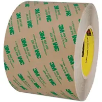 3M™ 468MP Adhesive Transfer Tape, Hand Rolls, 5.0 Mil, 6" x 60 yds., Clear, 8/Case