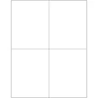Tape Logic® Removable Rectangle Laser Labels, 4 1/4" x 5 1/2", White, 400/Case