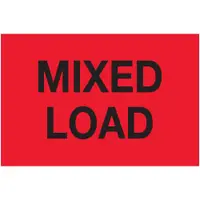 Tape Logic® Labels, "Mixed Load", 2 x 3", Fluorescent Red, 500/Roll