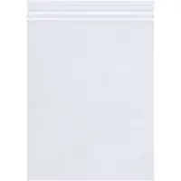 Double Track Reclosable 4 Mil Poly Bags, 6" x 8", Clear, 1000/Case
