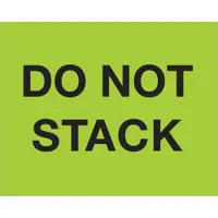 Tape Logic® Labels, "Do Not Stack", 8" x 10", Fluorescent Green, 250/Roll