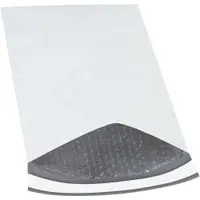 Bubble Lined Poly Mailers, 9 1/2" x 14 1/2", White, 100/Case