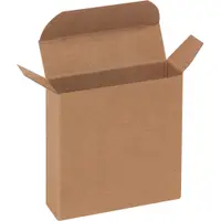 Reverse Tuck Folding Cartons, 3" x 7/8" x 3", Kraft, 1000/Case