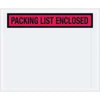 Tape Logic® "Packing List Enclosed" Envelopes, 10" x 12", Red, 500/Case