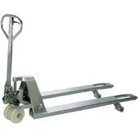Stainless Steel Pallet Truck, 48" x 27", Gray, 1/Each