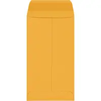 Gummed Envelopes, 3 3/8" x 6", Kraft, 5000/Case