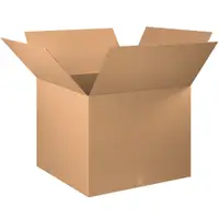 Corrugated Boxes, 30" x 30" x 25", Kraft, 5/Bundle; 120/Skid
