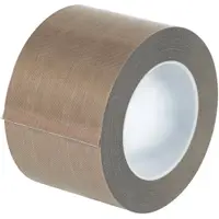 PTFE Glass Cloth Tape, 3 Mil, 3" x 18 yds., Brown, 1/Case